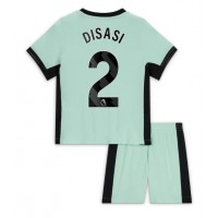 Camisa de time de futebol Chelsea Axel Disasi #2 Replicas 3º Equipamento Infantil 2023-24 Manga Curta (+ Calças curtas)